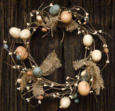 Egg, Pip & Burlap Ring - 6-1/2
